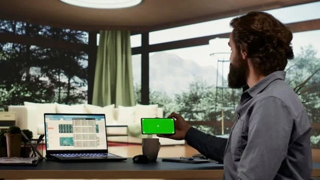 A person actively using an AI note-taking app during a meeting, with the app automatically transcribing the conversation and suggesting relevant tags in real-time. The person appears focused and engaged.
