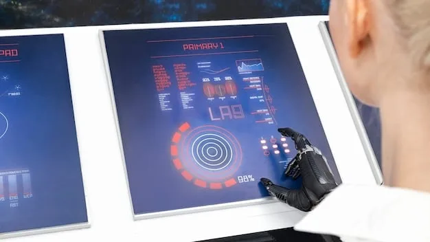 A close-up of an AI interface running A/B tests, highlighting advanced analytics and automated decision-making features. Shows various data points and real-time performance metrics.