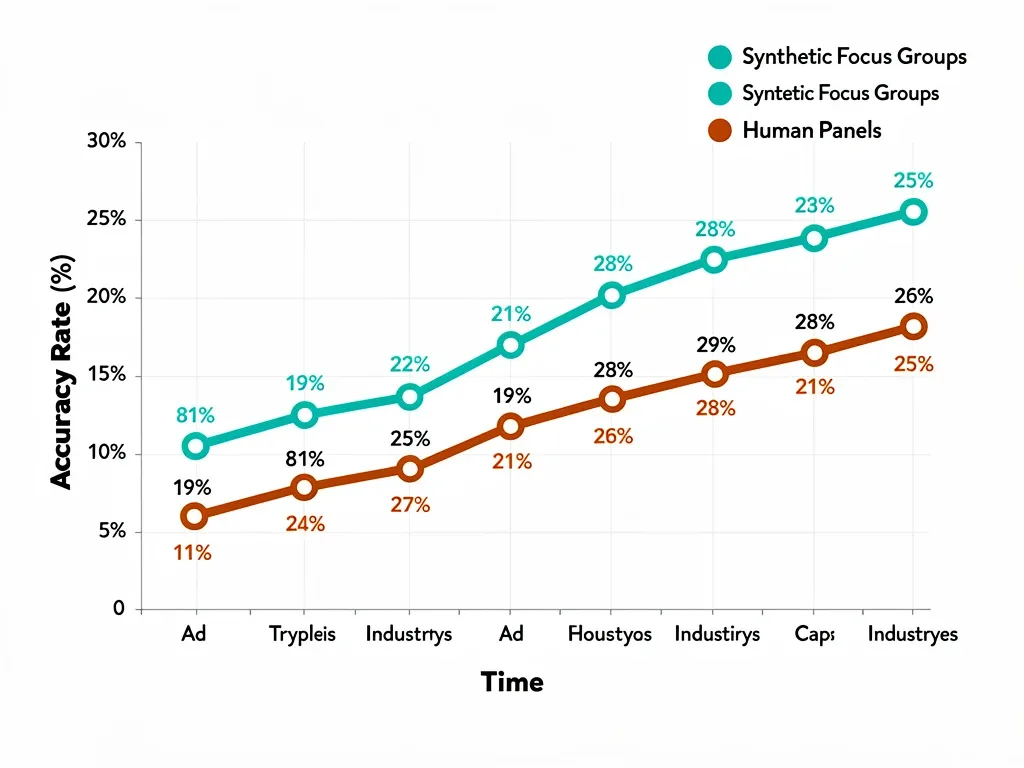 Comparison of synthetic and human consumer research approaches for advertising concept testing