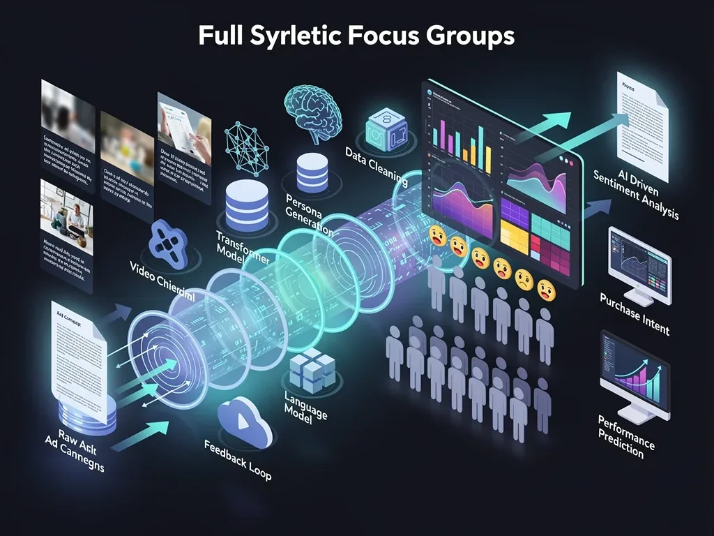 Hybrid market research workflow combining AI synthetic respondents with human consumer validation