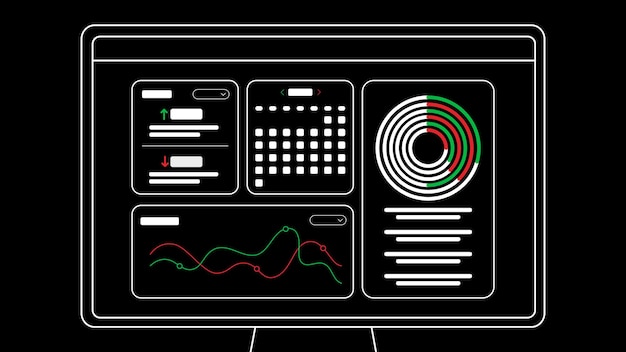 A dashboard showing a visual representation of AI lead scoring in action. It displays various metrics, including lead score distribution, conversion rates, and key lead attributes, all presented in charts and graphs.