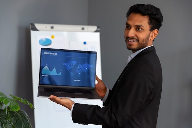 A sales representative using a CRM dashboard with AI-powered recommendations and insights.