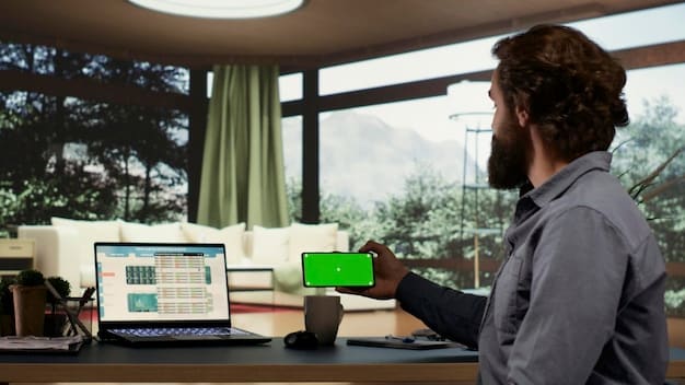 A person actively using an AI note-taking app during a meeting, with the app automatically transcribing the conversation and suggesting relevant tags in real-time. The person appears focused and engaged.