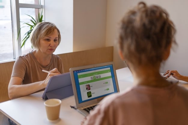 A user interacting with Google Workspace, showcasing AI features like Smart Compose in Gmail and AI-powered data analysis tools in Google Sheets. The image should highlight the ease of use and integration of AI within the Google environment.