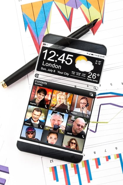 A close-up shot of a software interface showing content being scheduled across multiple social media platforms using an AI-powered tool. The interface visualizes optimal posting times based on audience activity, with detailed analytics dashboards in the background. Various social media logos are visible, representing the cross-platform integration.