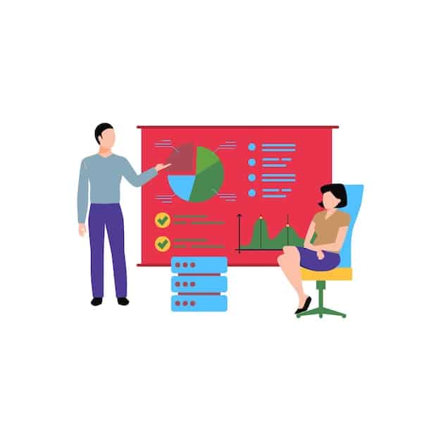 A data dashboard displaying personalized training progress for individual employees. Charts show skill levels, completion rates, and areas for improvement. An AI algorithm icon is subtly displayed in the background, symbolizing the analytics driving the personalization.
