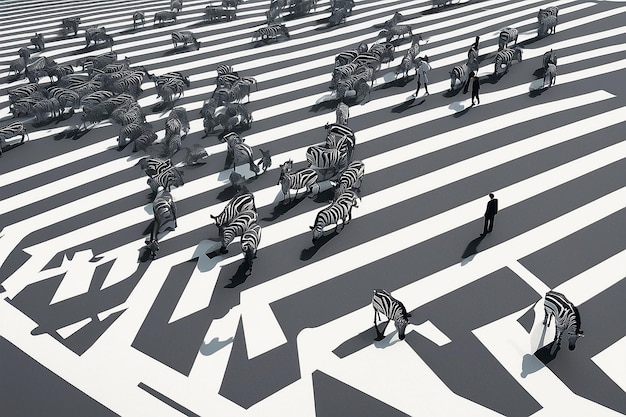 A stylized depiction of a regulatory labyrinth, with small figures (representing startups) struggling to navigate complex pathways, while larger figures (representing established companies) navigate more easily. The background is a digital city.