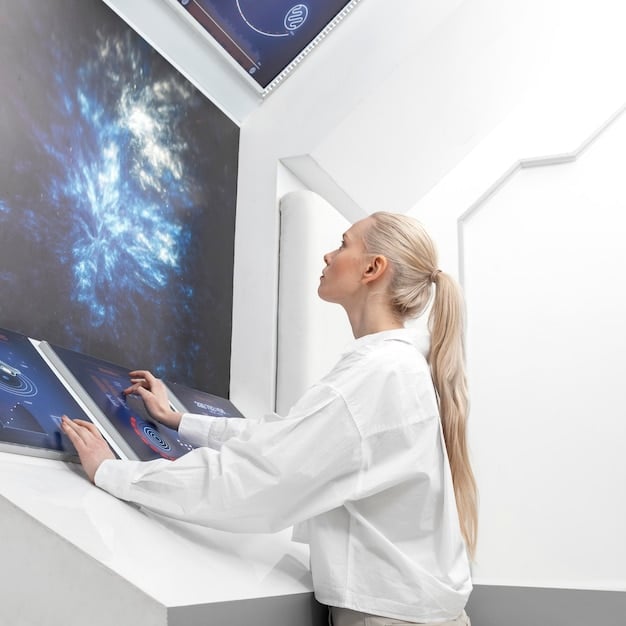 Scientists in a laboratory analyzing data on a large screen, surrounded by advanced computing equipment, symbolizing AI's role in medical research.