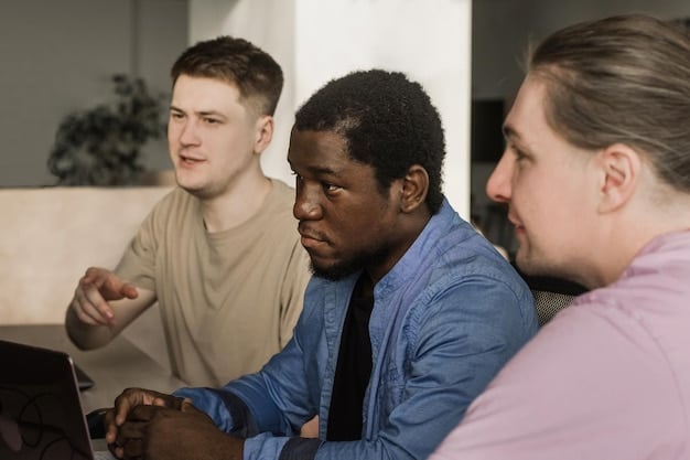 A diverse group of people engaged in a discussion or debate, symbolizing the societal implications and ethical dialogues surrounding AGI development, with a hint of data flowing in the background.
